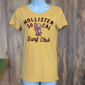 Hollister Yellow Surf Club Tee Youth L          P408